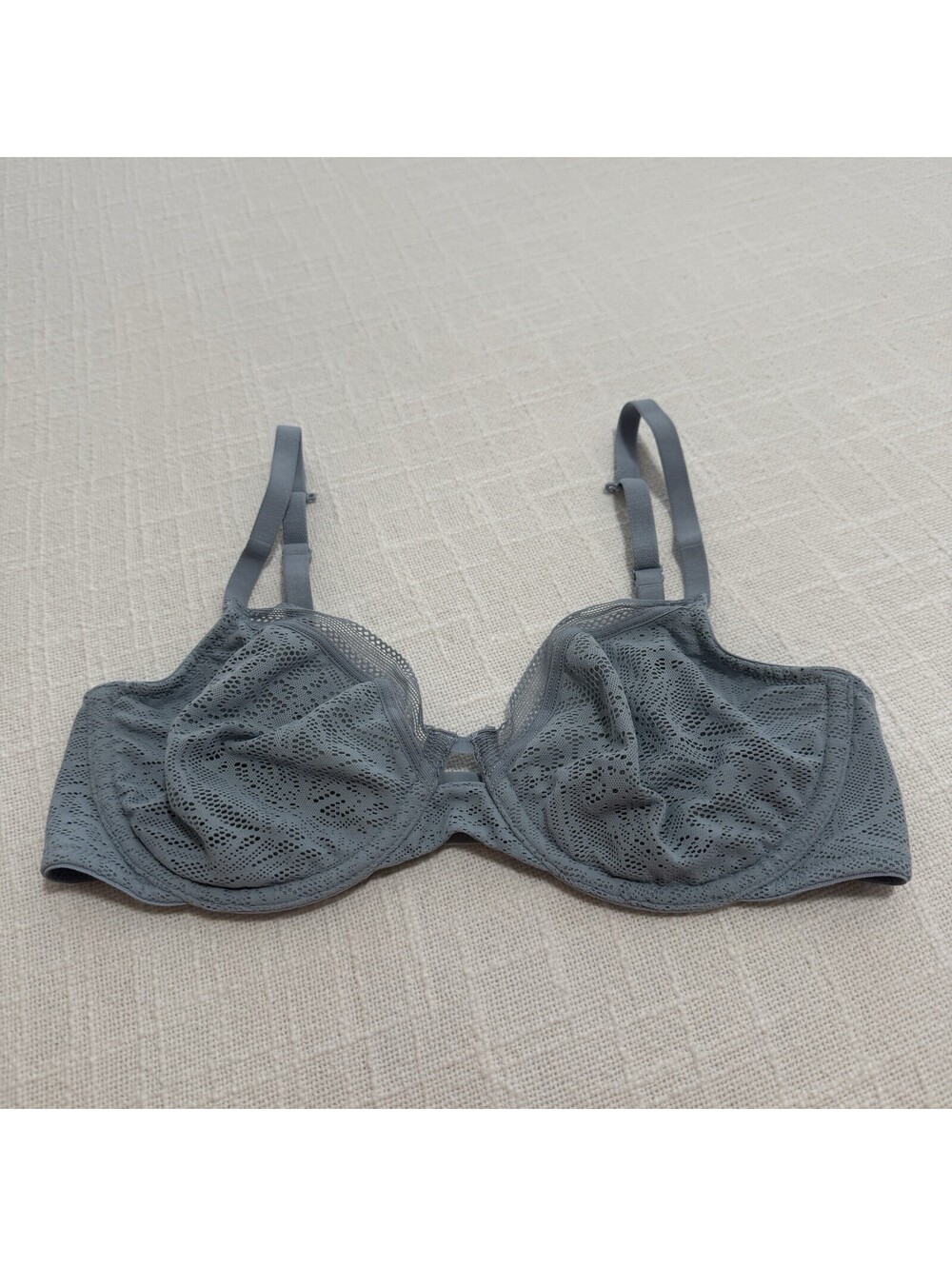 Soma 32C Unlined Perfect Coverage Bra Light Blue Underwire